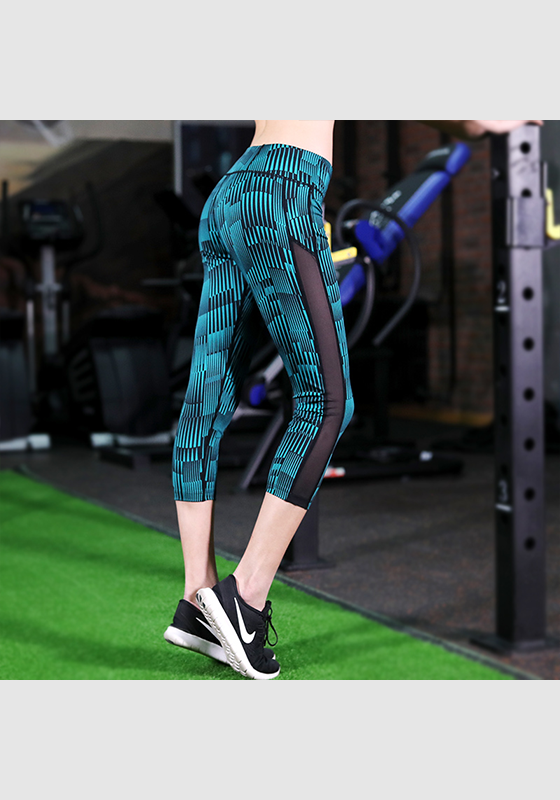 Quick-dry Vertical Stripe Capris Quick-dry Vertical Stripe Capris