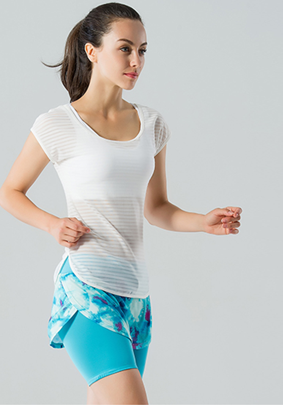 Hollow Out Mesh Yoga T-shirt Hollow Out Mesh Yoga T-shirt